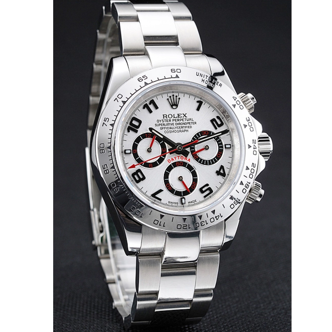 Aaa replica Rolex White Dial Steel Daytona Cosmograph White Bezel 1454242 Stainless 0710